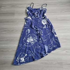 Banana Republic Petite Blue Floral dress 6P